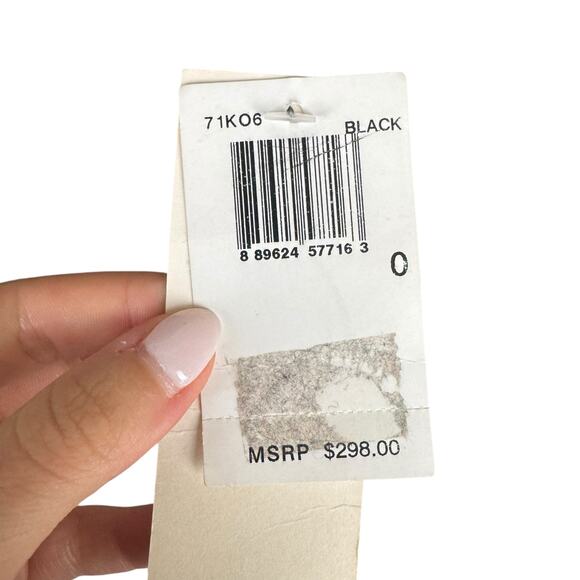 French Connection NWT Black Poplin Rhinestone Beaded Mini Sheath Cocktail Dress - Picture 7 of 8
